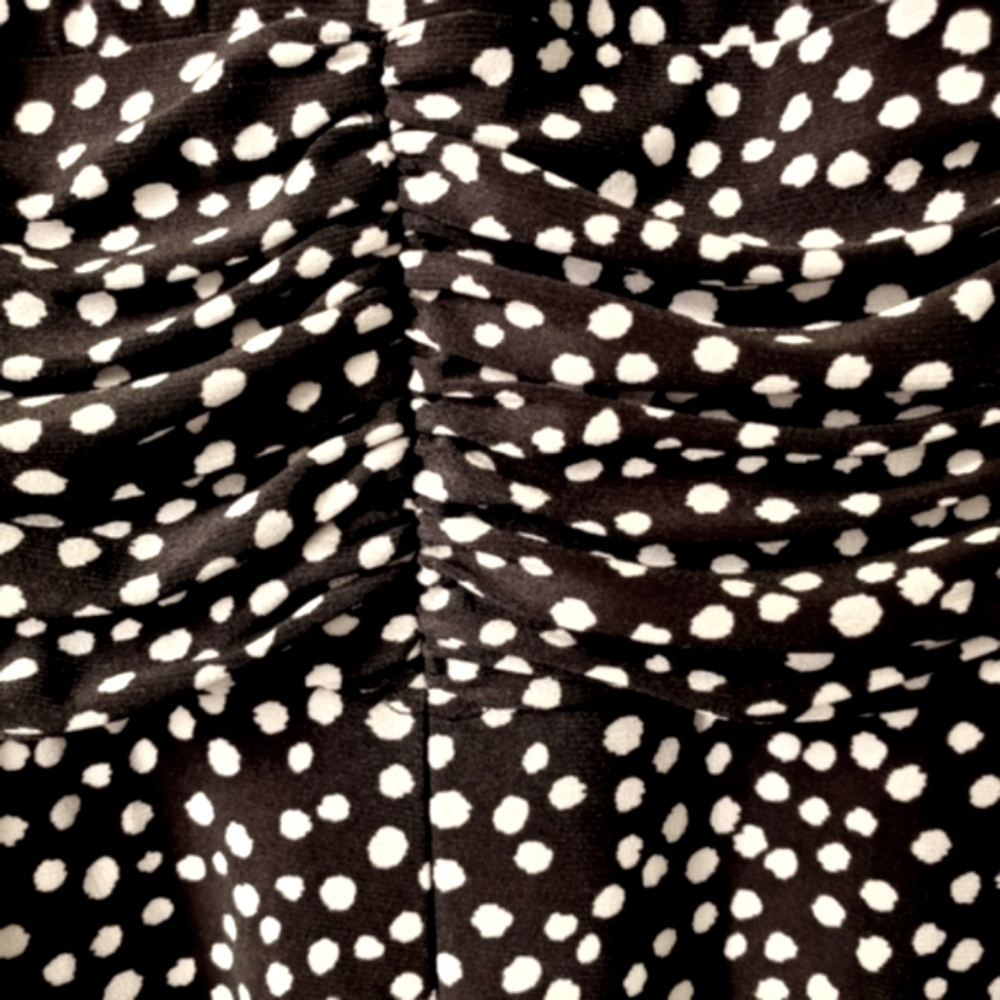 🔥Evan Picone Black and White Polka Dot Halter-Like Neckline🔥 - Picture 6 of 8